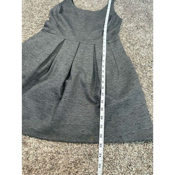 Wilfred Aritzia Gray Sleeveless Skater Mini Dress Size 4 Small Fit & Flare Twee - Picture 8 of 12
